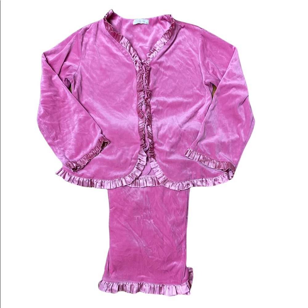 Vintage Velour With Satin Trim Lounge Suit